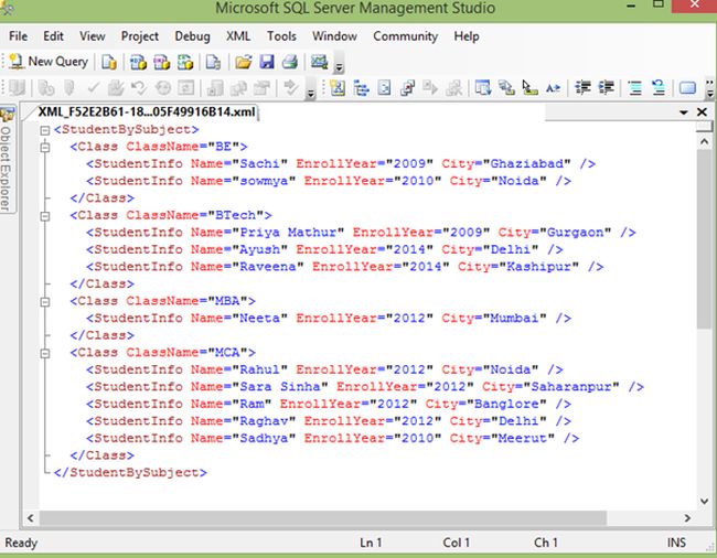Show Sql Server Data Table In A Xml Using Sql Query Hot Sex Picture 4419